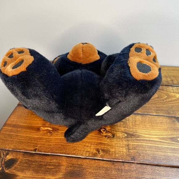 Black brown Bear Plush Big Paws Feet Super Soft & Cuddly - Picture 8 of 13
